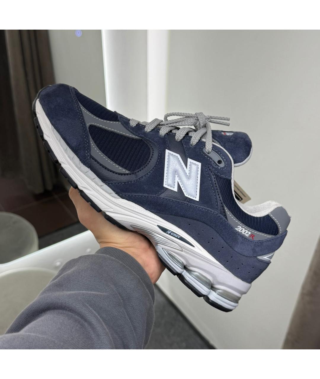 NEW BALANCE Темно-синие замшевые низкие кроссовки / кеды, фото 2