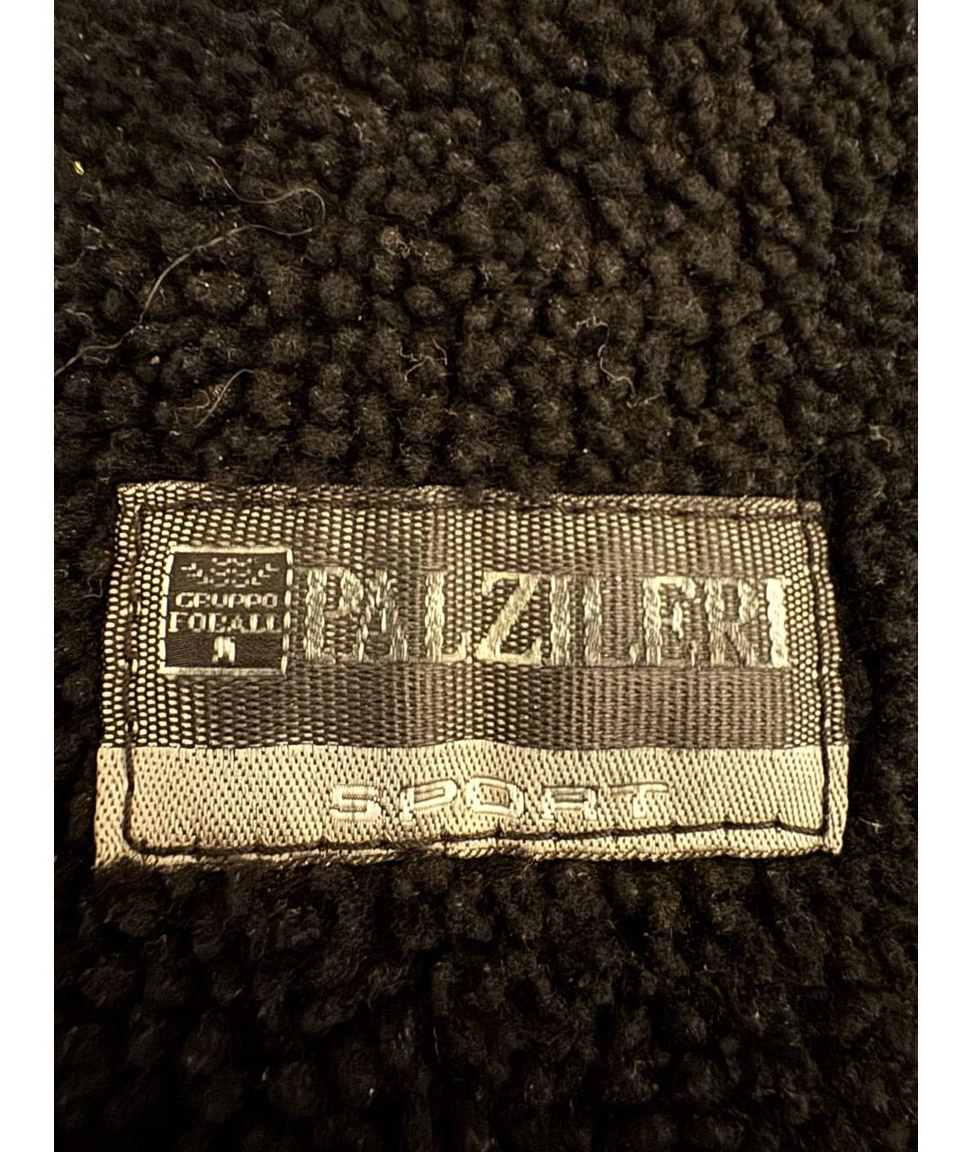 PAL ZILERI Черная кожаная дубленка/шуба, фото 3