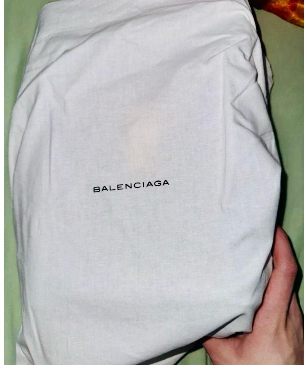 BALENCIAGA Голубая кожаная сумка через плечо, фото 3