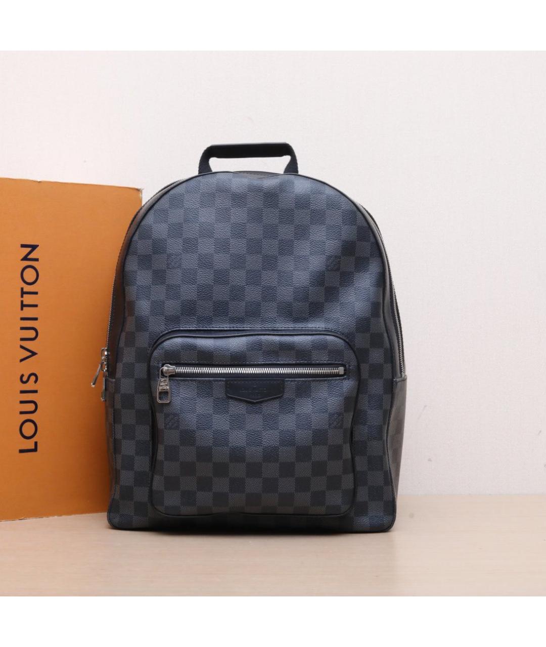 LOUIS VUITTON Черный кожаный рюкзак, фото 2