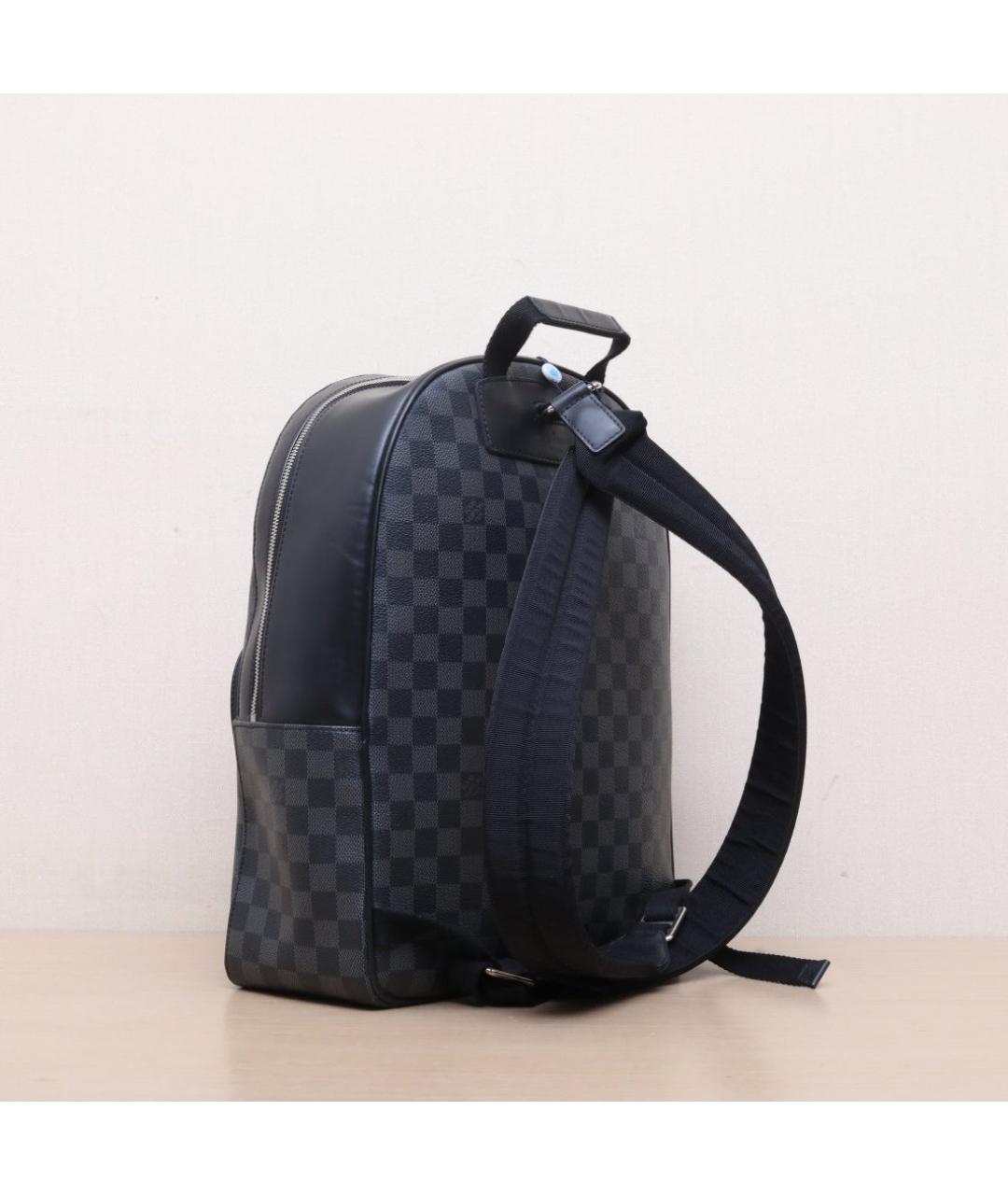 LOUIS VUITTON Черный кожаный рюкзак, фото 6