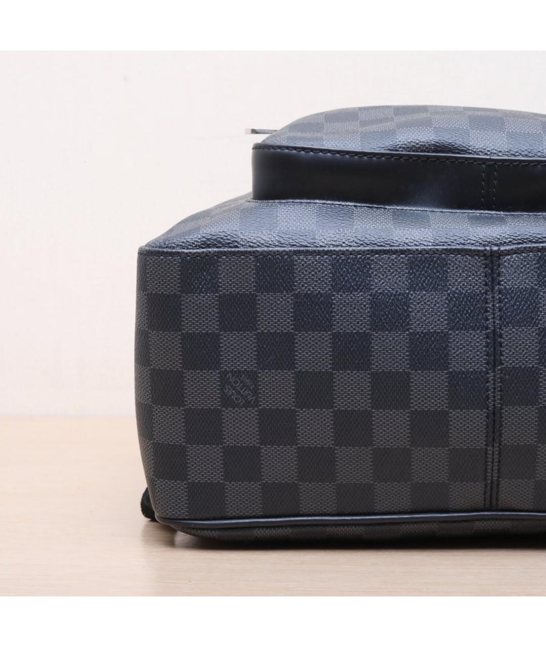LOUIS VUITTON Черный кожаный рюкзак, фото 9