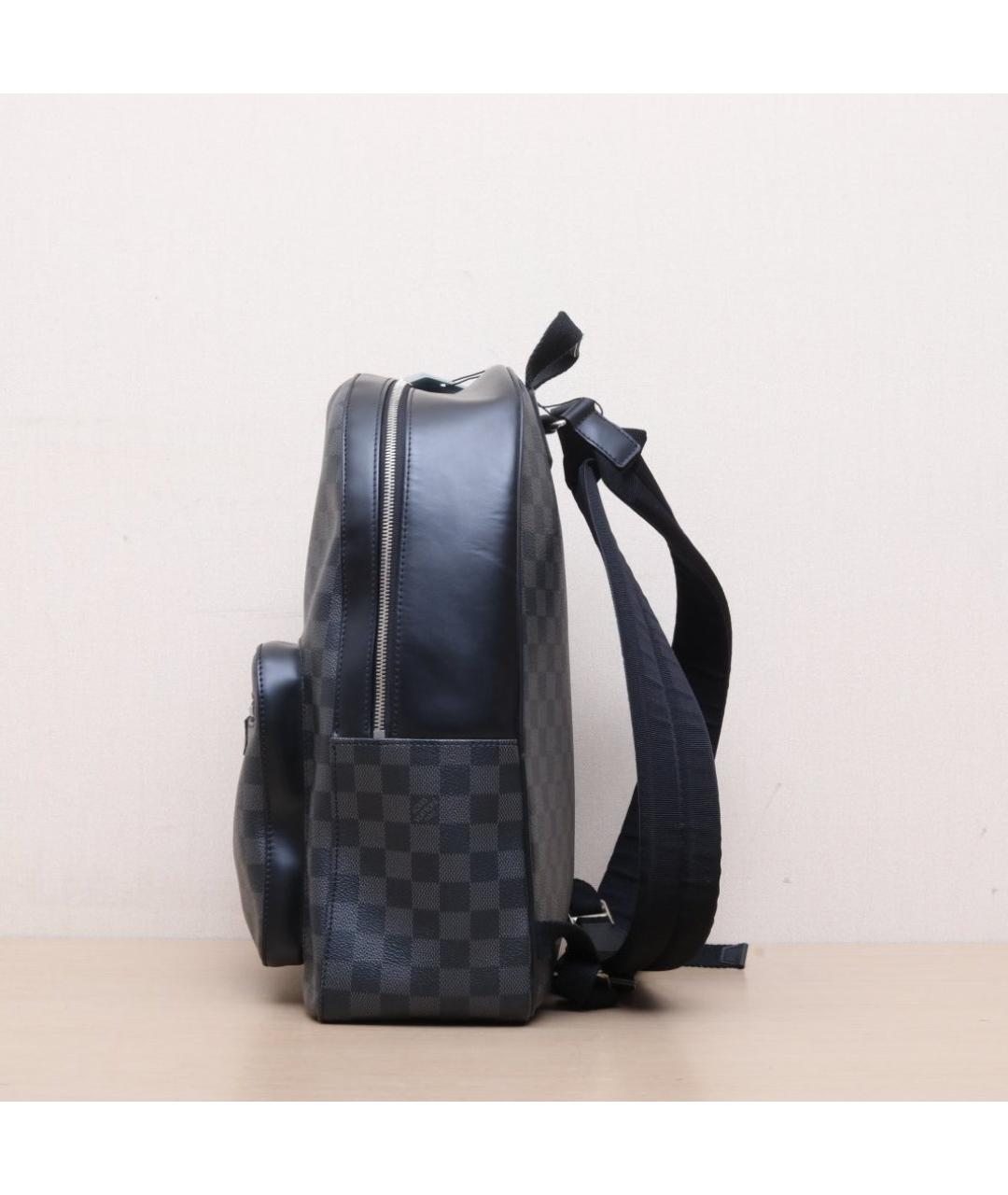 LOUIS VUITTON Черный кожаный рюкзак, фото 5