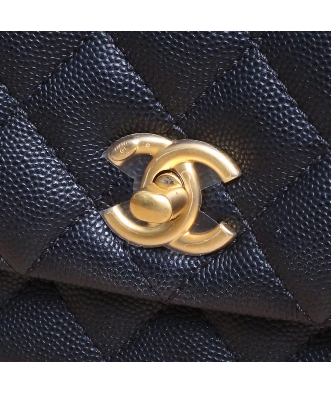 CHANEL Черная кожаная сумка через плечо, фото 8