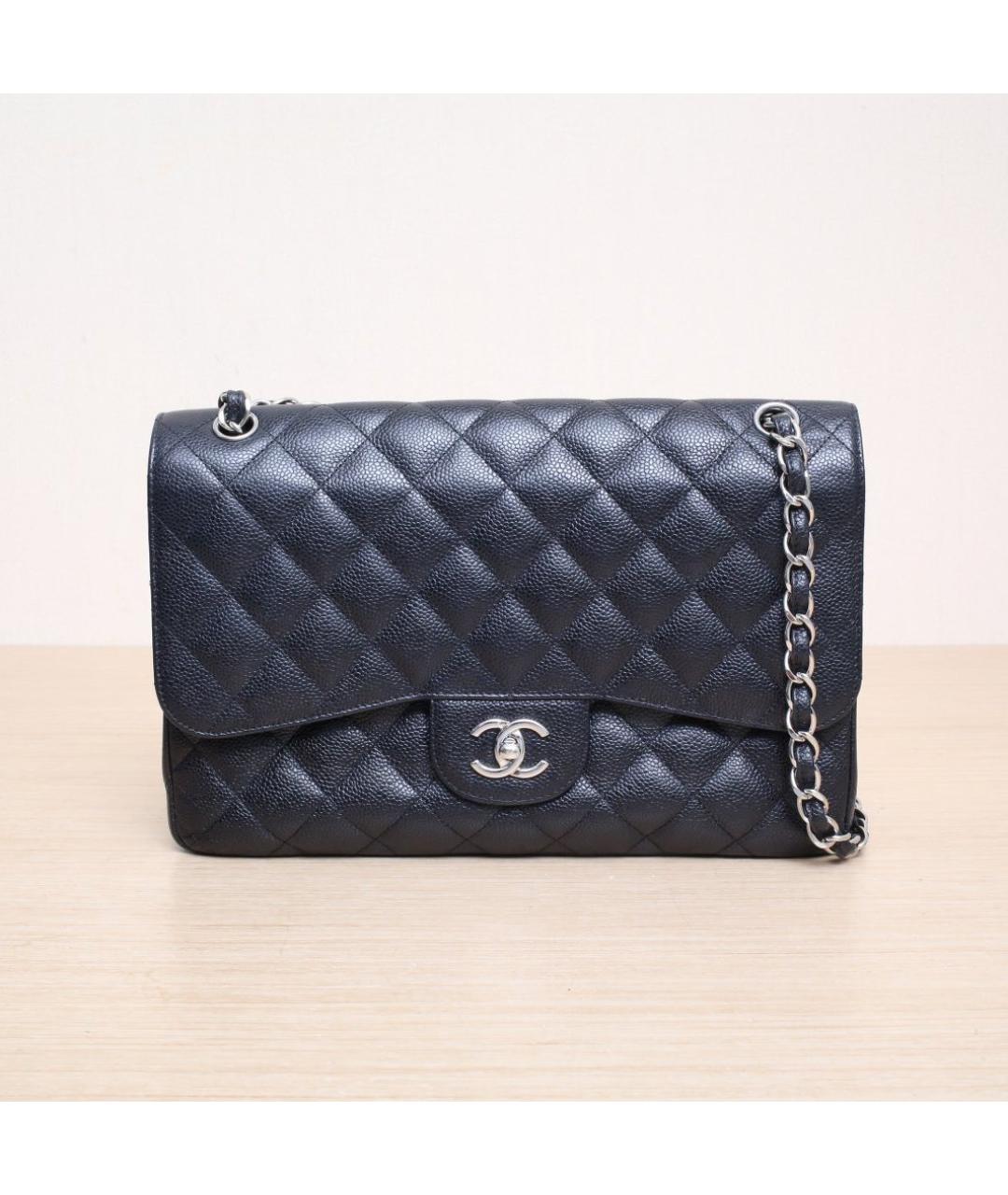 CHANEL Черная кожаная сумка через плечо, фото 3