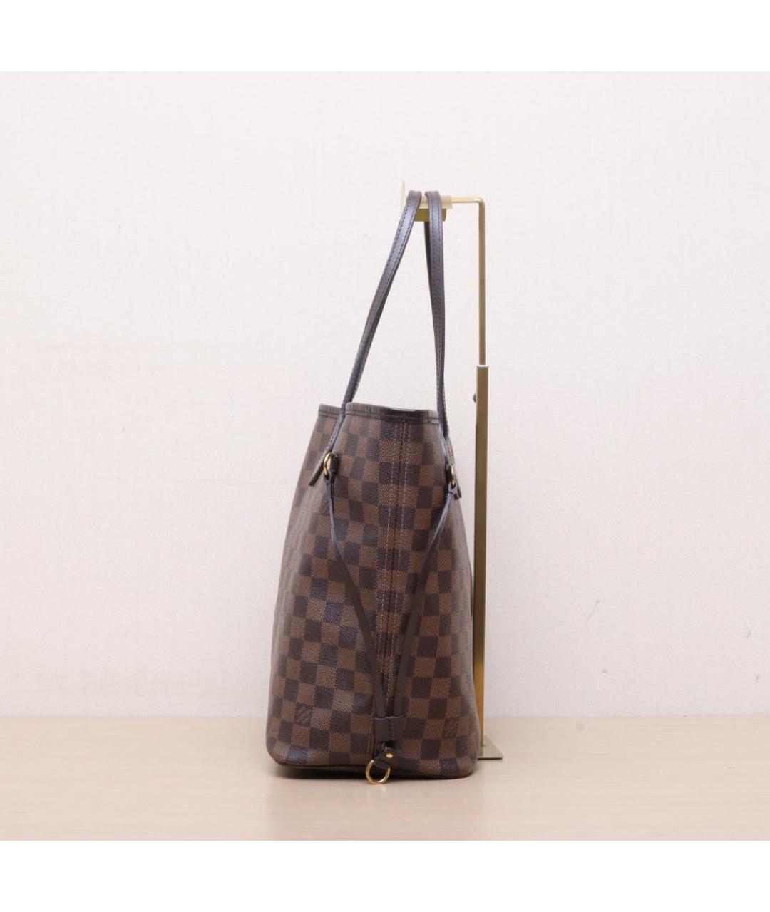 LOUIS VUITTON Коричневая кожаная сумка тоут, фото 5