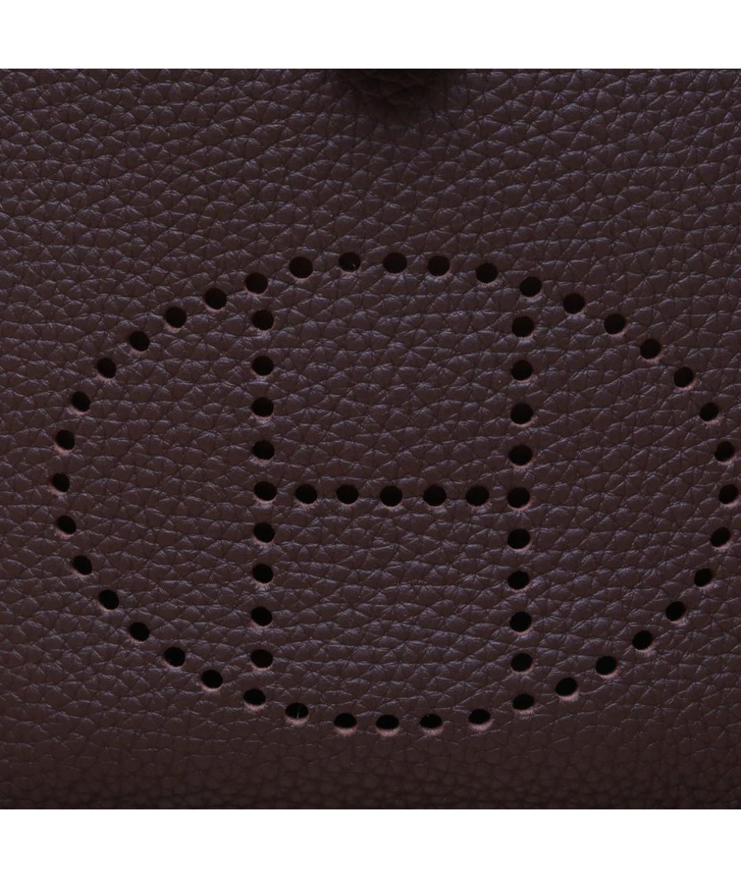 HERMES Коричневая кожаная сумка через плечо, фото 8