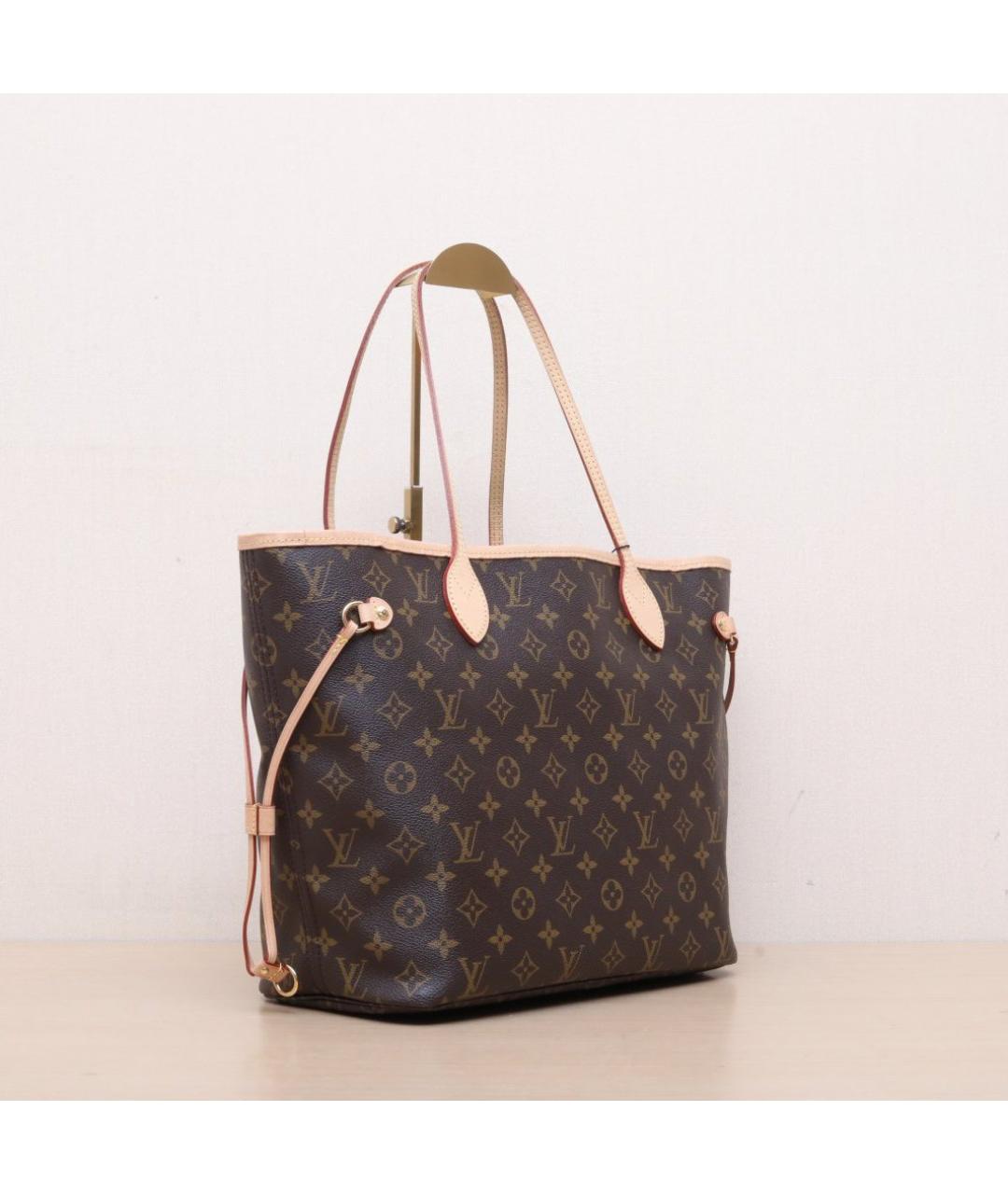 LOUIS VUITTON Коричневая кожаная сумка тоут, фото 6