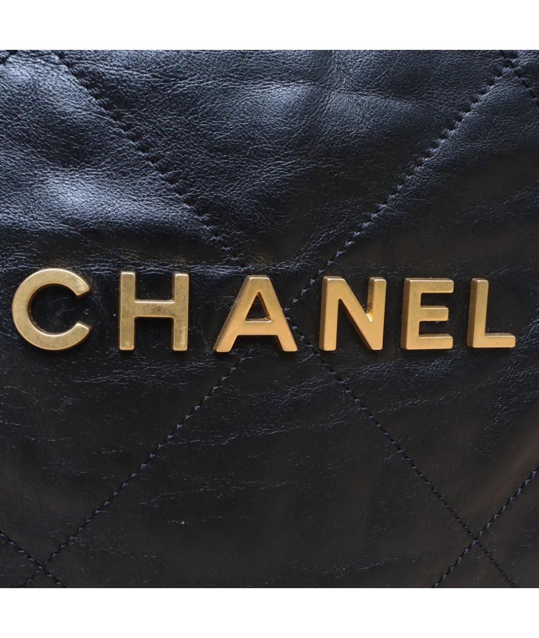 CHANEL Черная кожаная сумка через плечо, фото 8