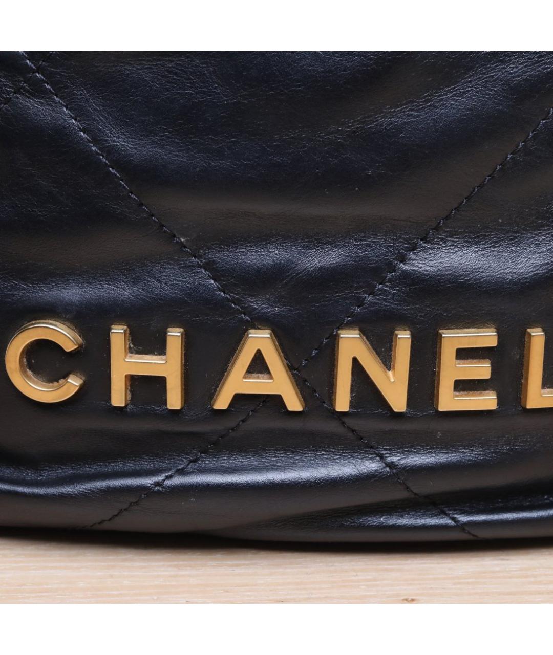CHANEL Черная кожаная сумка через плечо, фото 8
