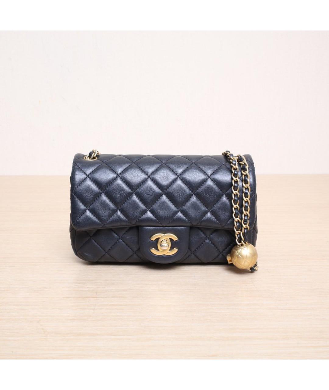 CHANEL Черная кожаная сумка через плечо, фото 3