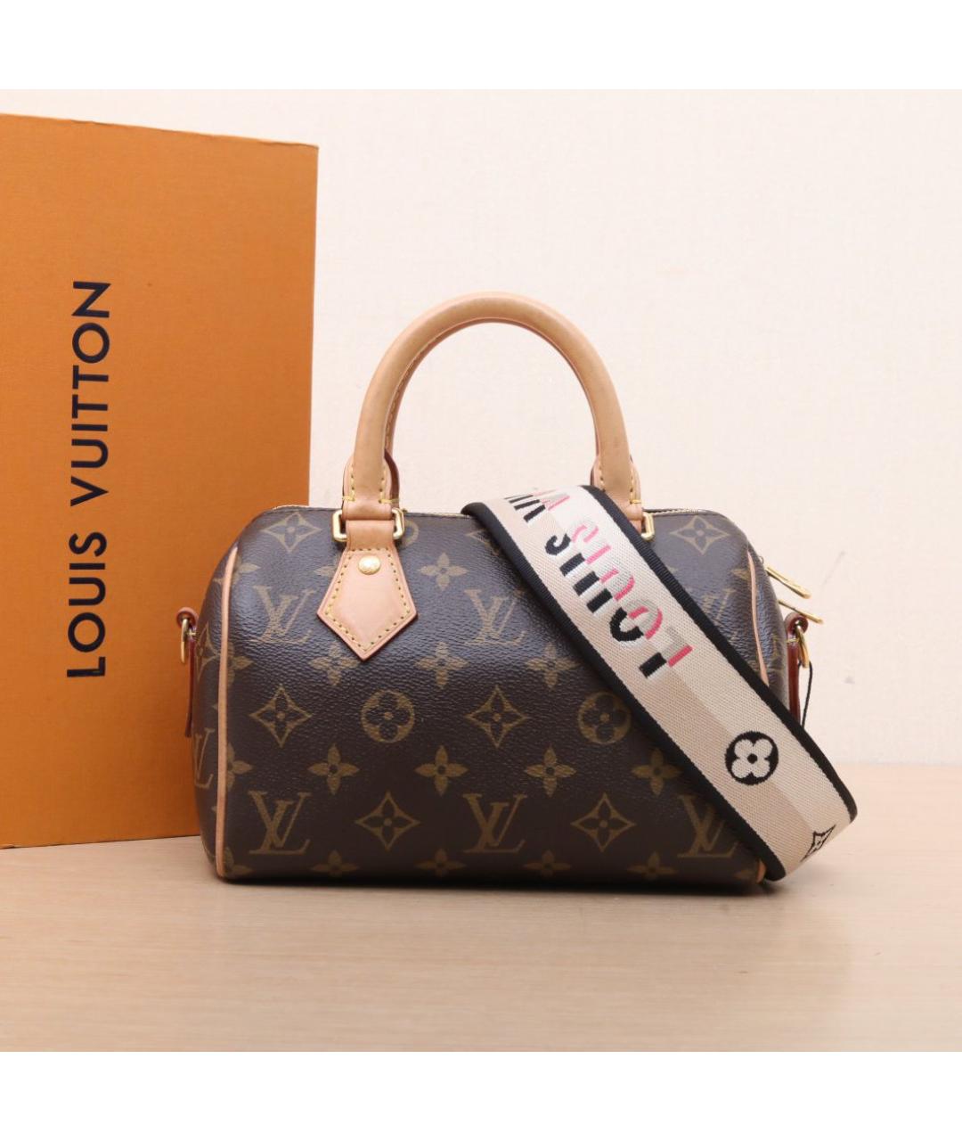 LOUIS VUITTON Коричневая кожаная сумка через плечо, фото 2