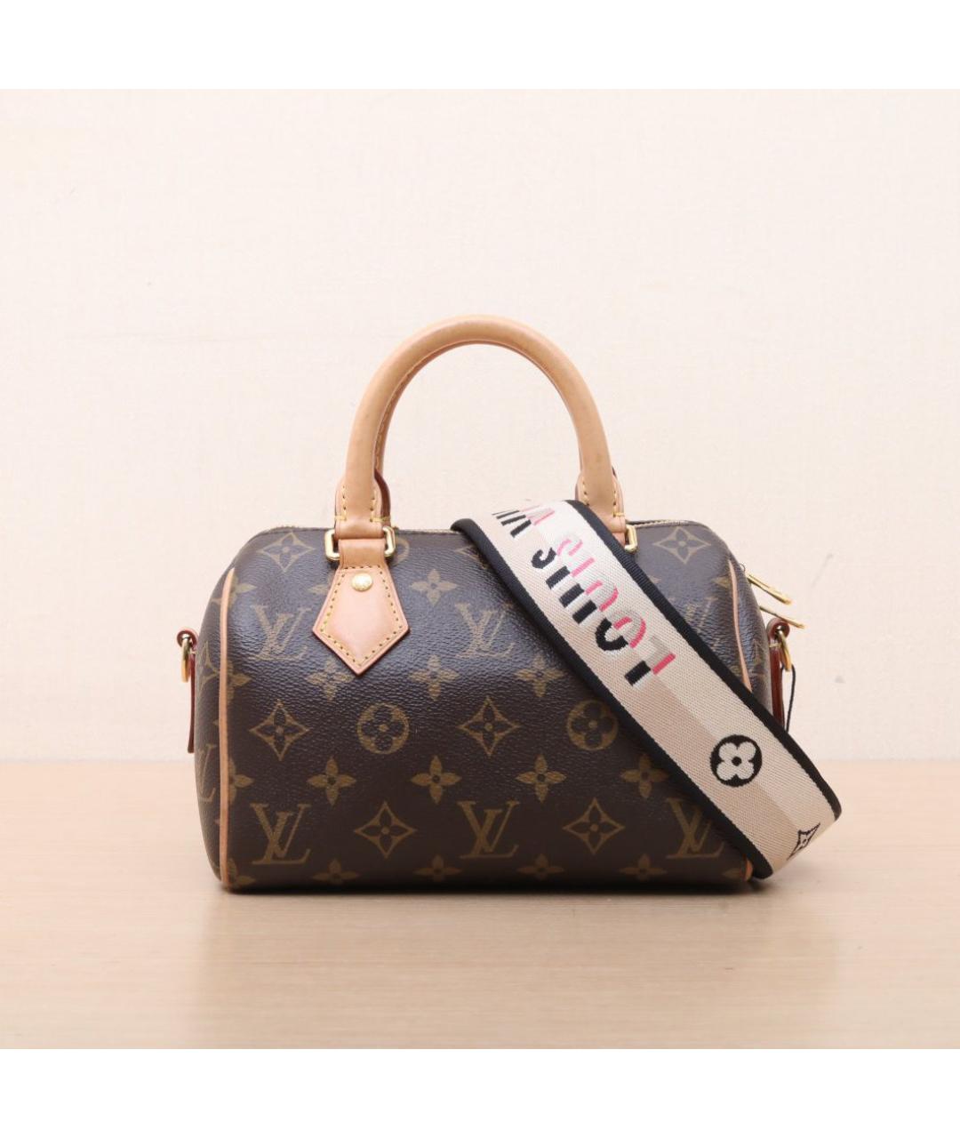 LOUIS VUITTON Коричневая кожаная сумка через плечо, фото 3