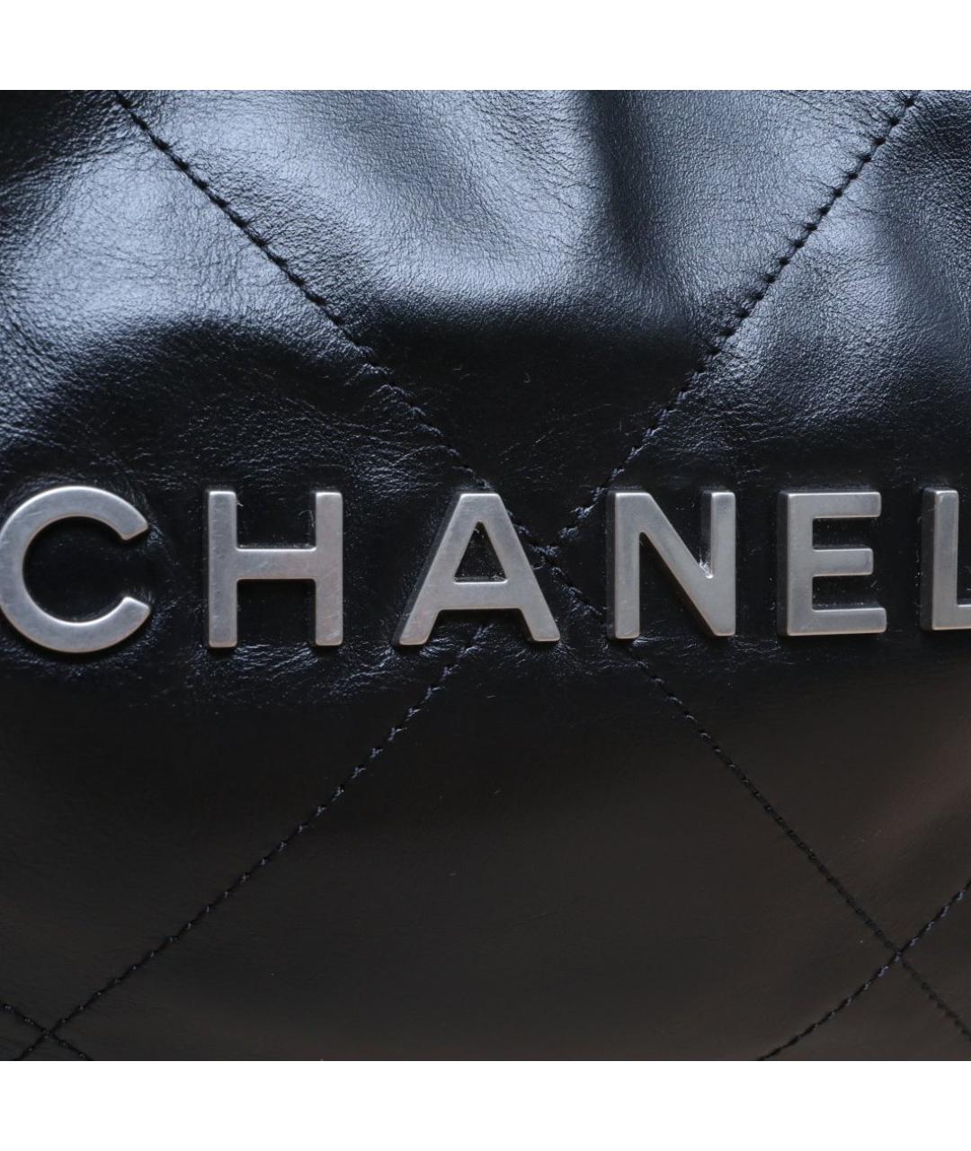CHANEL Черная кожаная сумка через плечо, фото 8