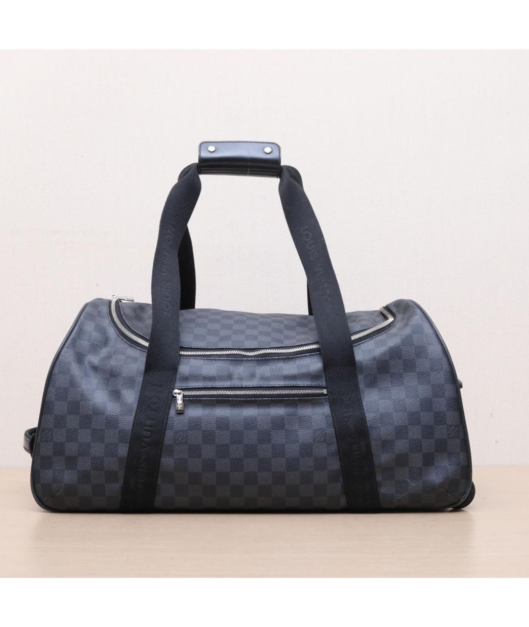 LOUIS VUITTON Черная кожаная сумка тоут, фото 3