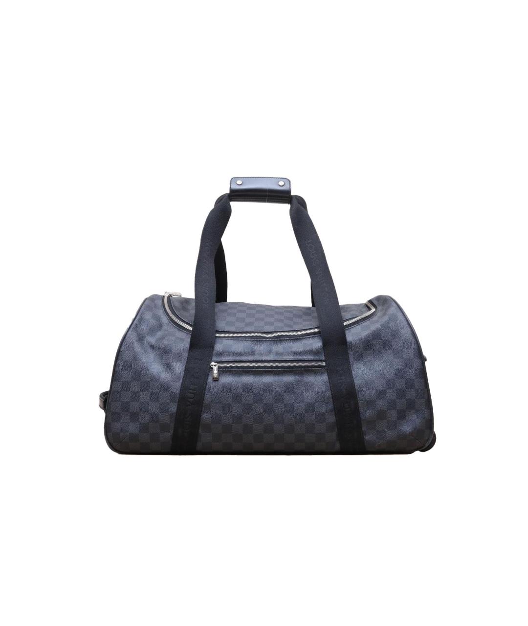 LOUIS VUITTON Черная кожаная сумка тоут, фото 1