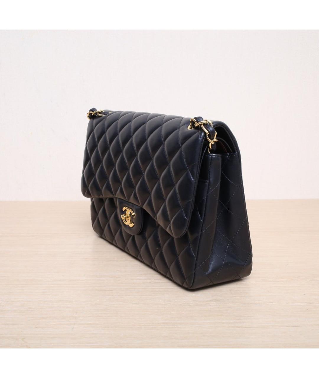 CHANEL Черная кожаная сумка через плечо, фото 4