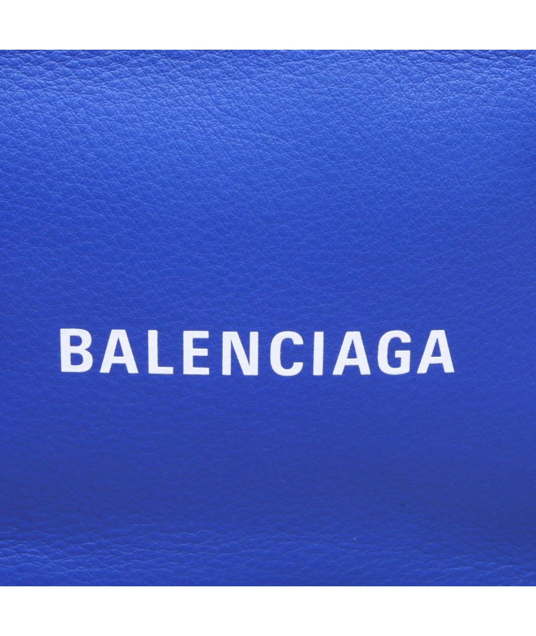 BALENCIAGA Синяя кожаная сумка через плечо, фото 8