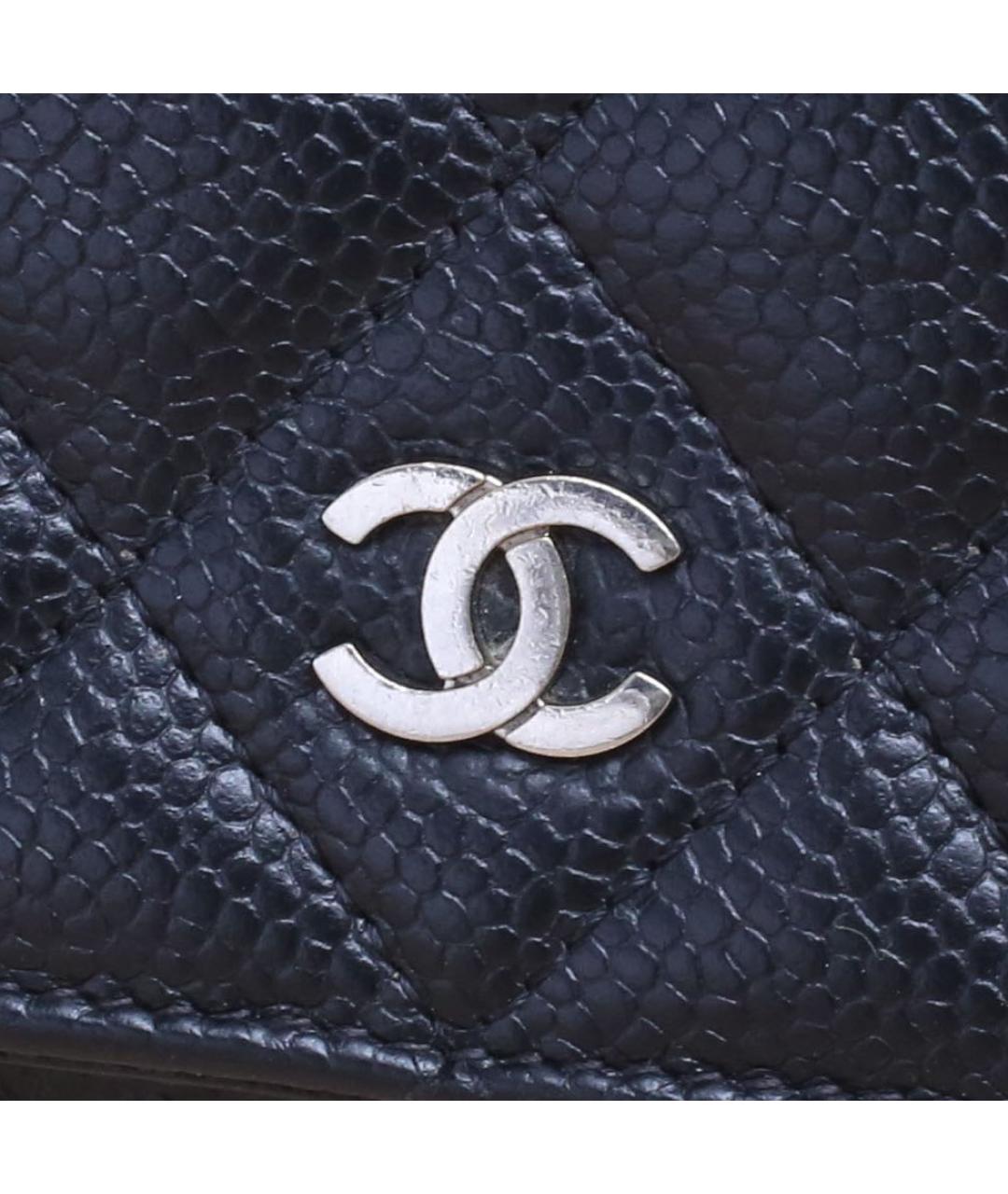 CHANEL Черная кожаная сумка через плечо, фото 8