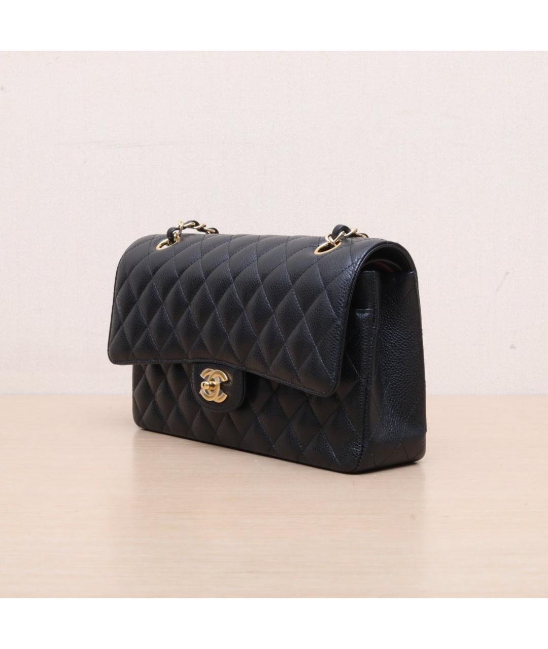 CHANEL Черная кожаная сумка через плечо, фото 4