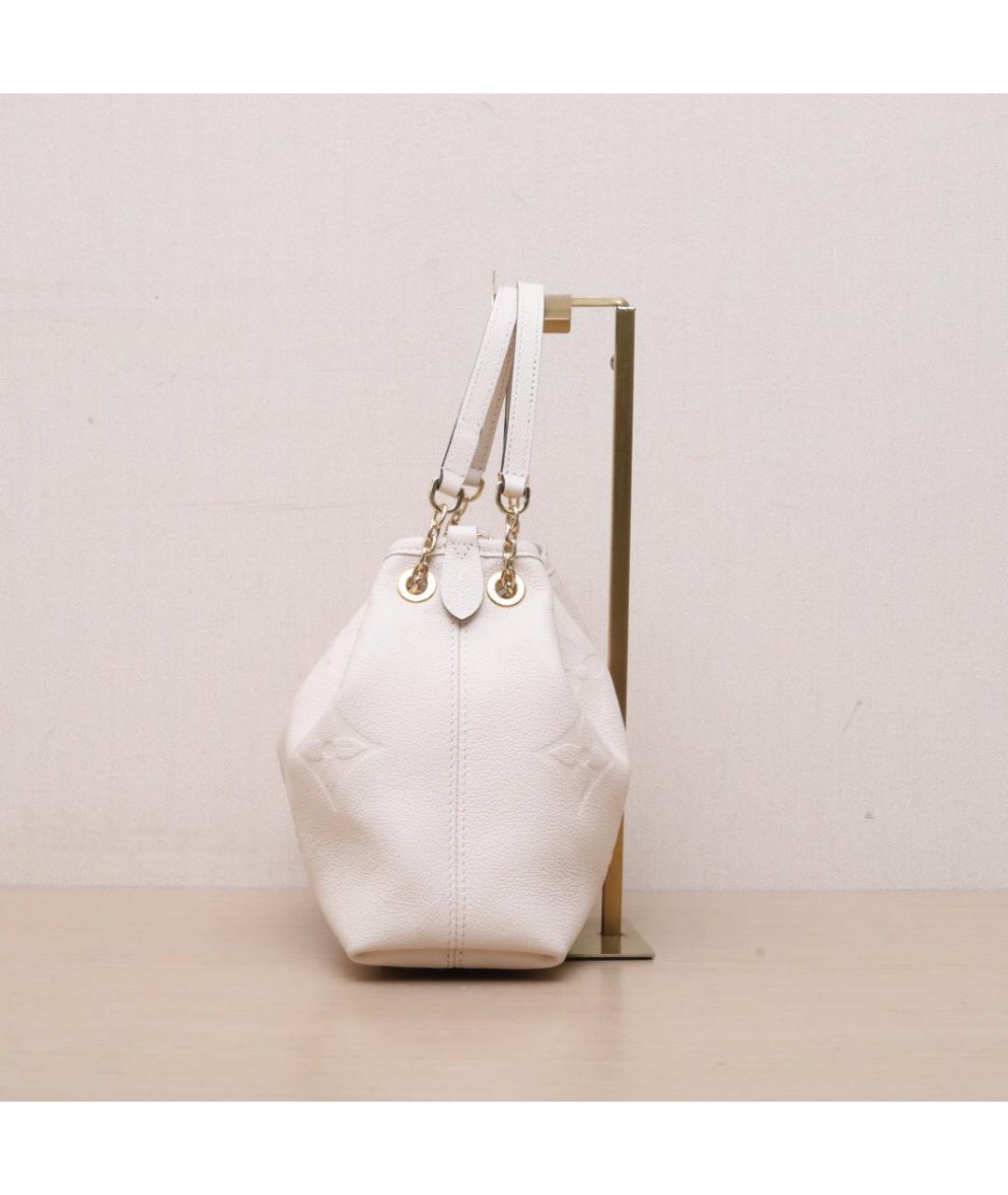 LOUIS VUITTON Белая кожаная сумка через плечо, фото 5