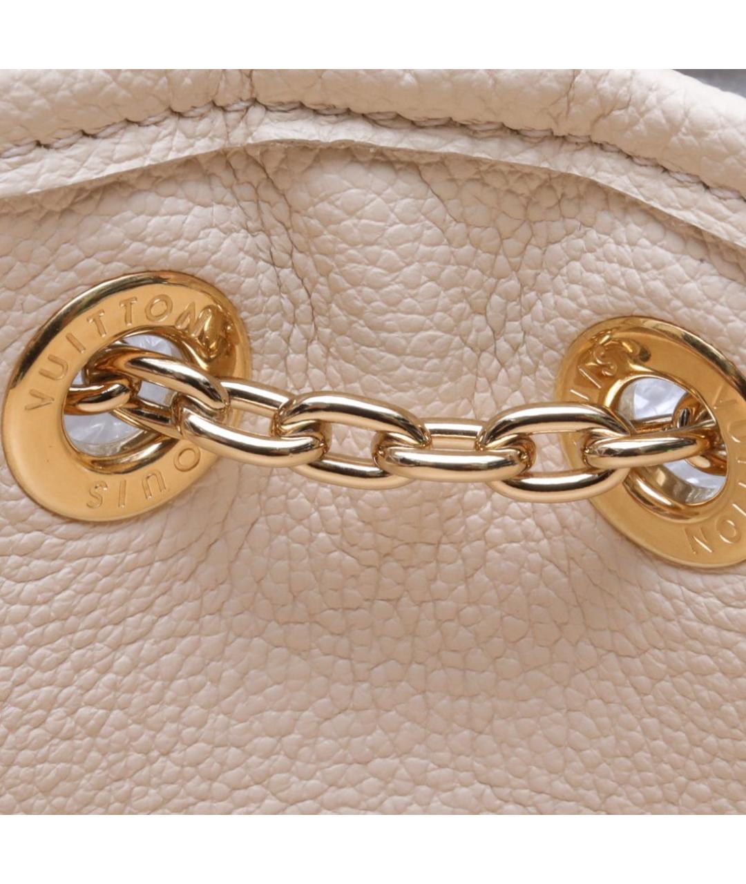 LOUIS VUITTON Белая кожаная сумка через плечо, фото 8