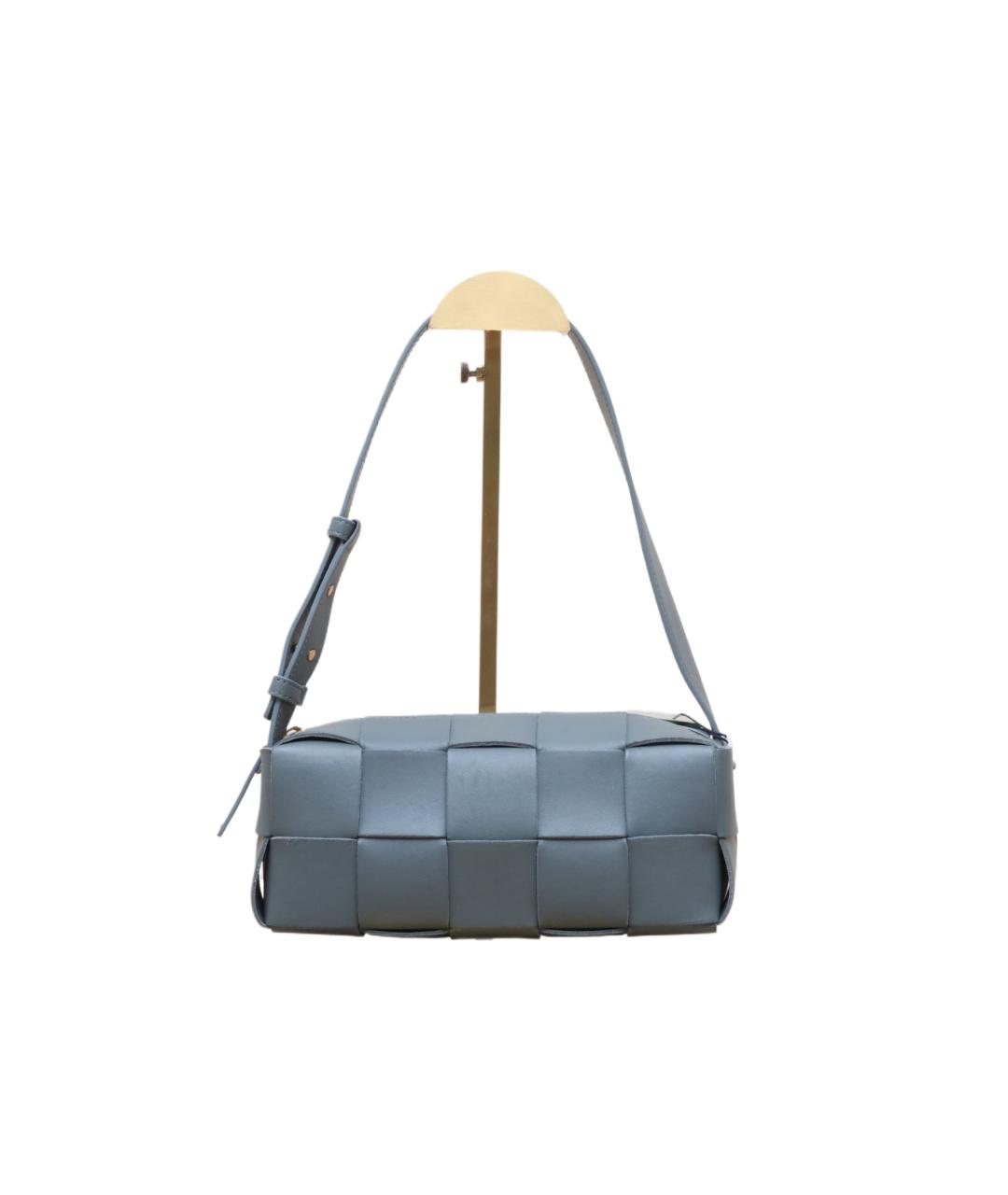 BOTTEGA VENETA Серая кожаная сумка через плечо, фото 1