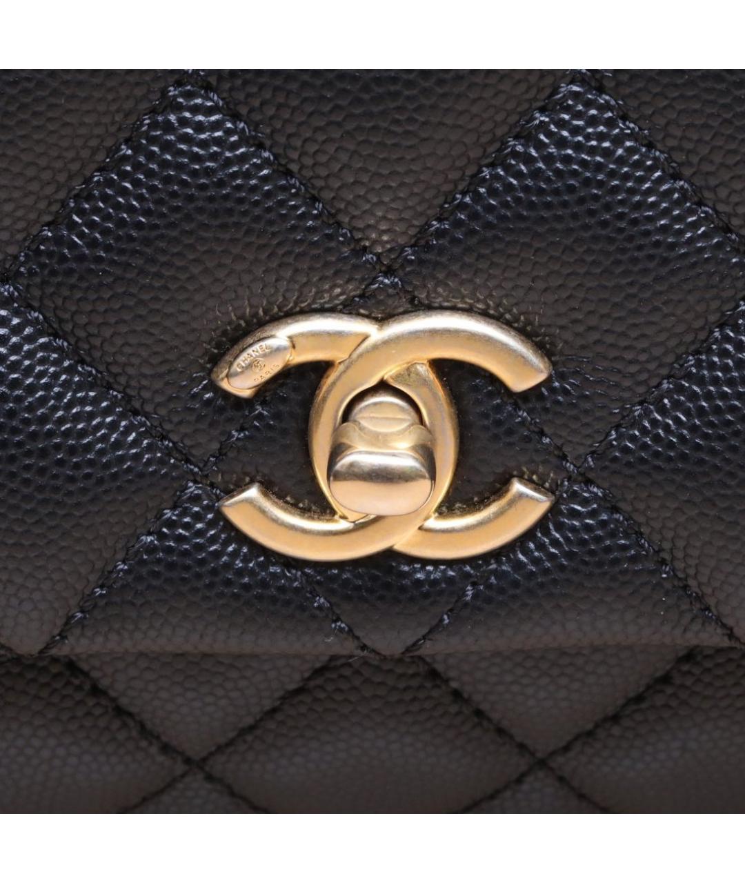 CHANEL Черная кожаная сумка через плечо, фото 8
