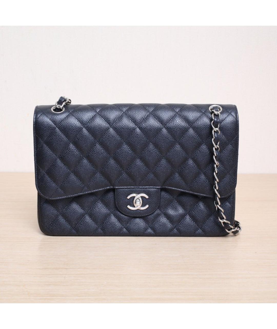 CHANEL Черная кожаная сумка через плечо, фото 3