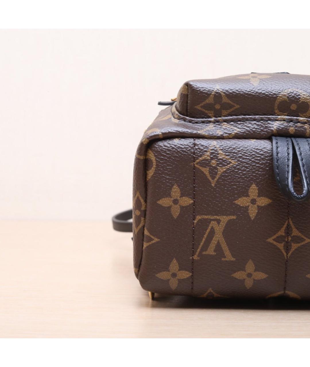 LOUIS VUITTON Коричневый кожаный рюкзак, фото 9