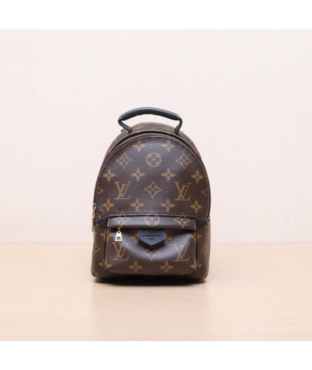 LOUIS VUITTON Коричневый кожаный рюкзак, фото 3