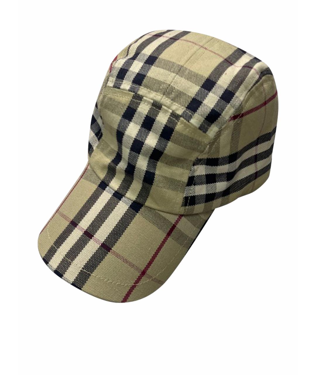 BURBERRY Бежевая кепка/бейсболка, фото 1