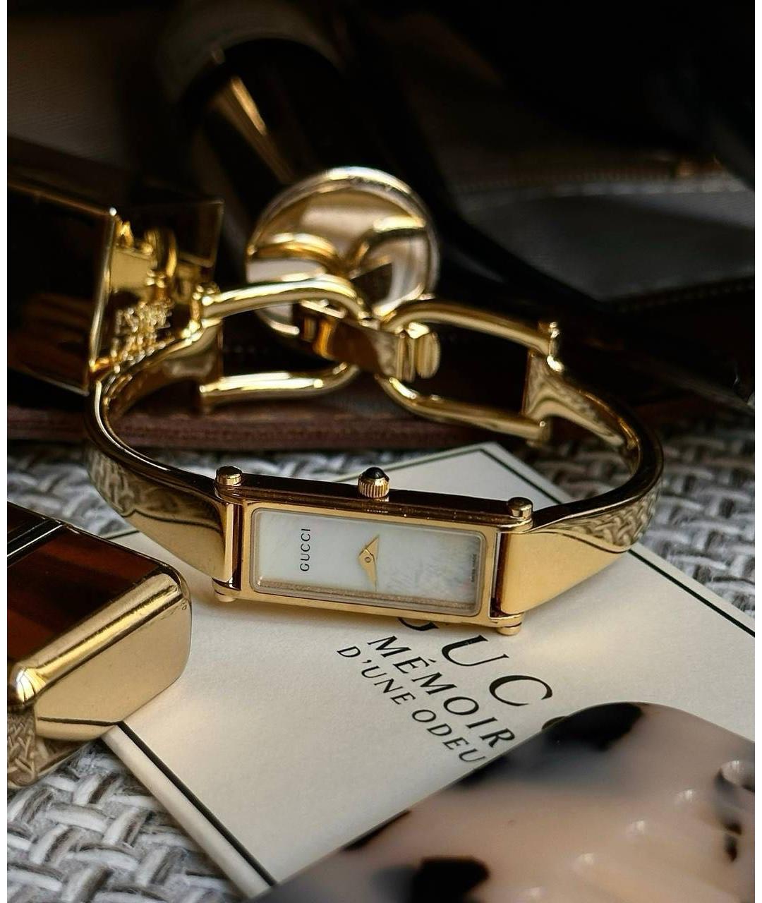 GUCCI Золотые позолоченные часы, фото 6