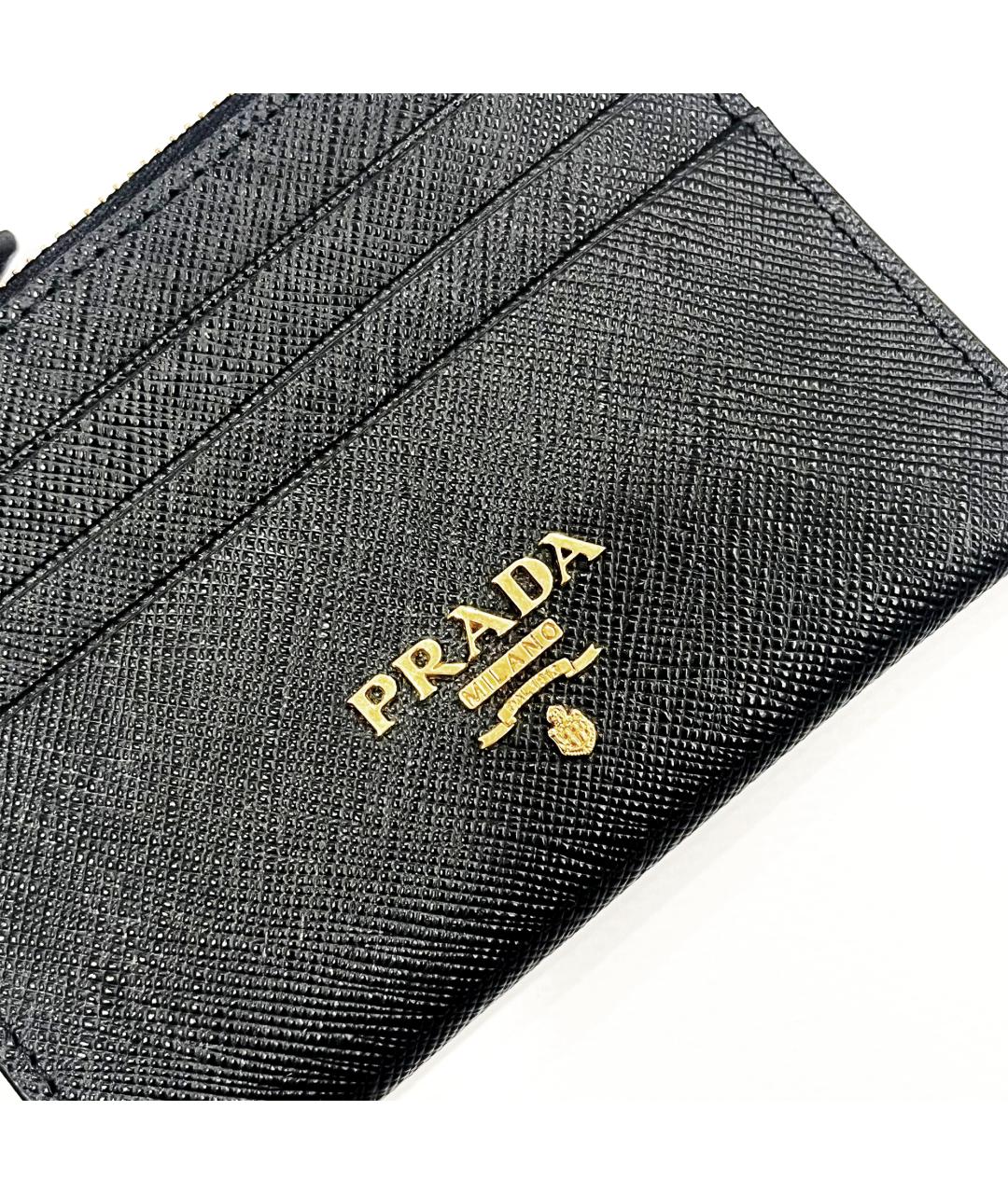 PRADA Черный кожаный кардхолдер, фото 4