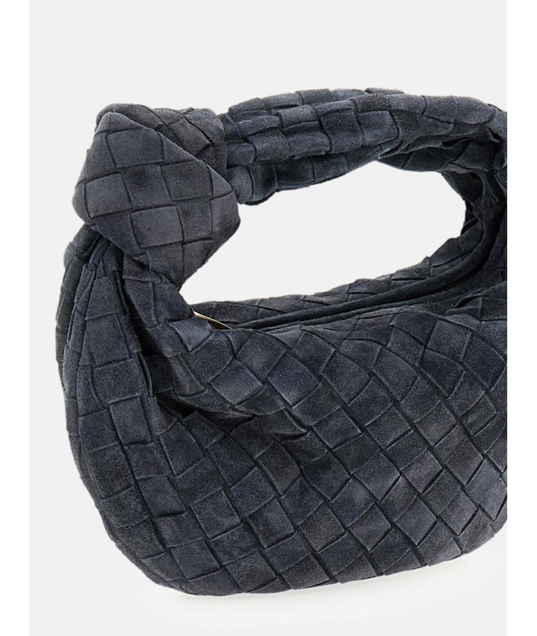 BOTTEGA VENETA Серая замшевая сумка с короткими ручками, фото 3
