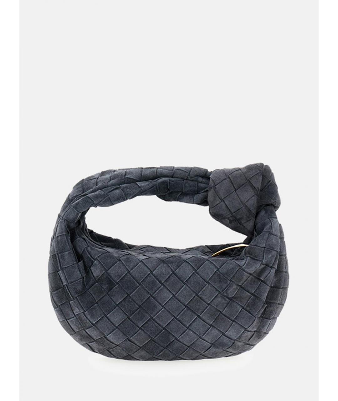 BOTTEGA VENETA Серая замшевая сумка с короткими ручками, фото 2
