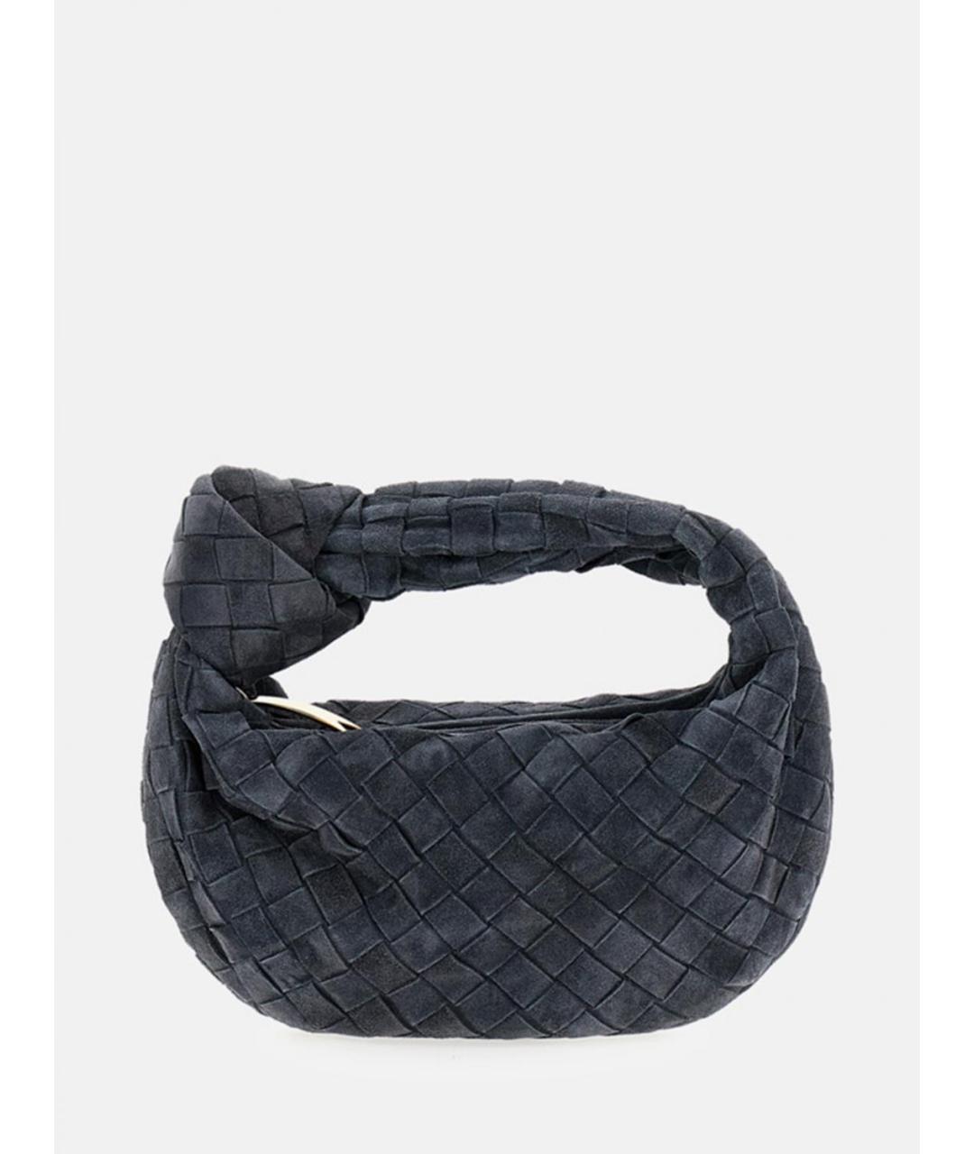 BOTTEGA VENETA Серая замшевая сумка с короткими ручками, фото 4