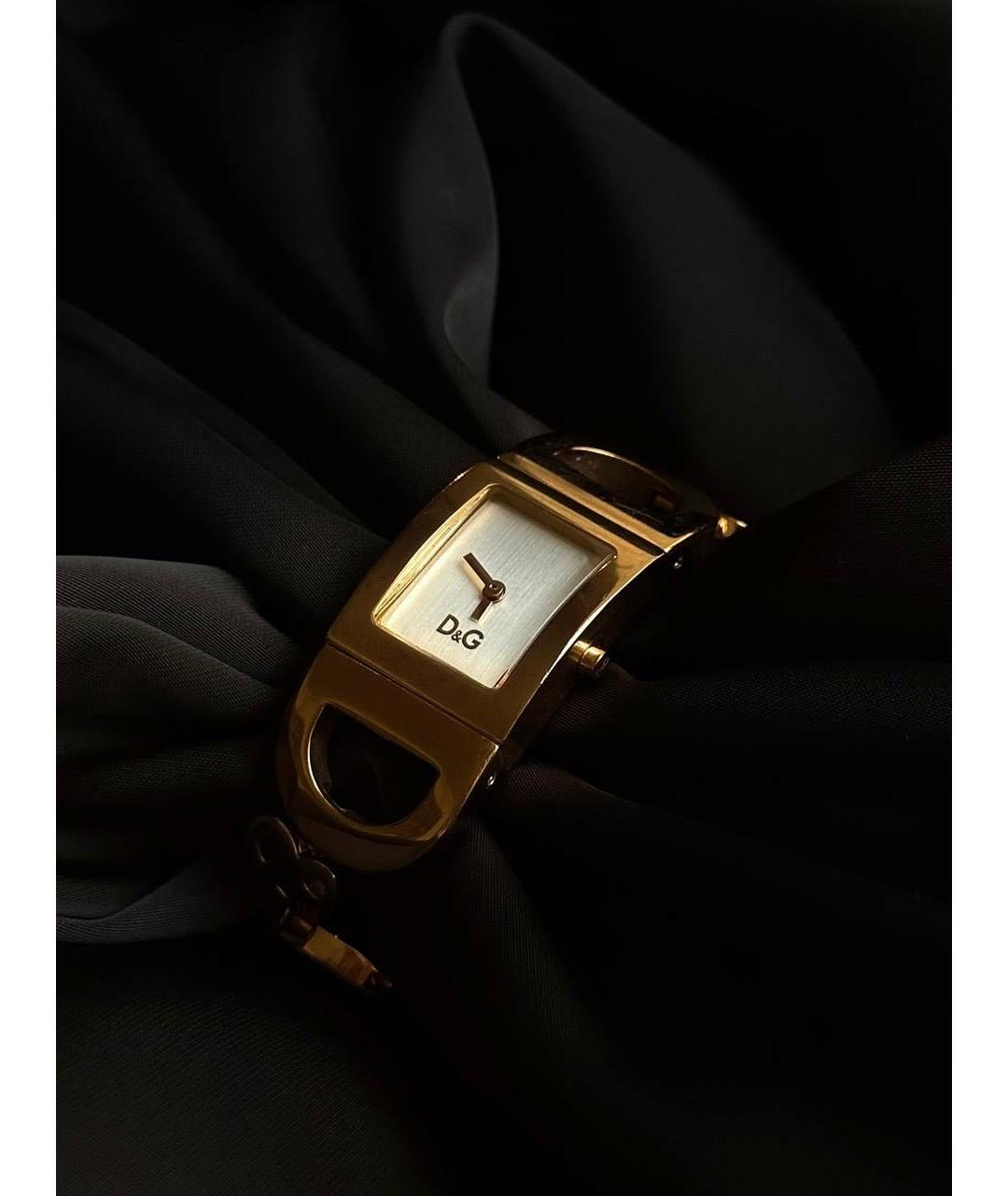 DOLCE&GABBANA Золотые позолоченные часы, фото 2