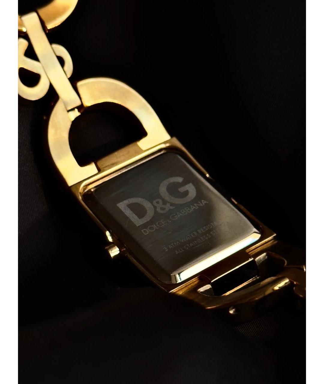 DOLCE&GABBANA Золотые позолоченные часы, фото 5