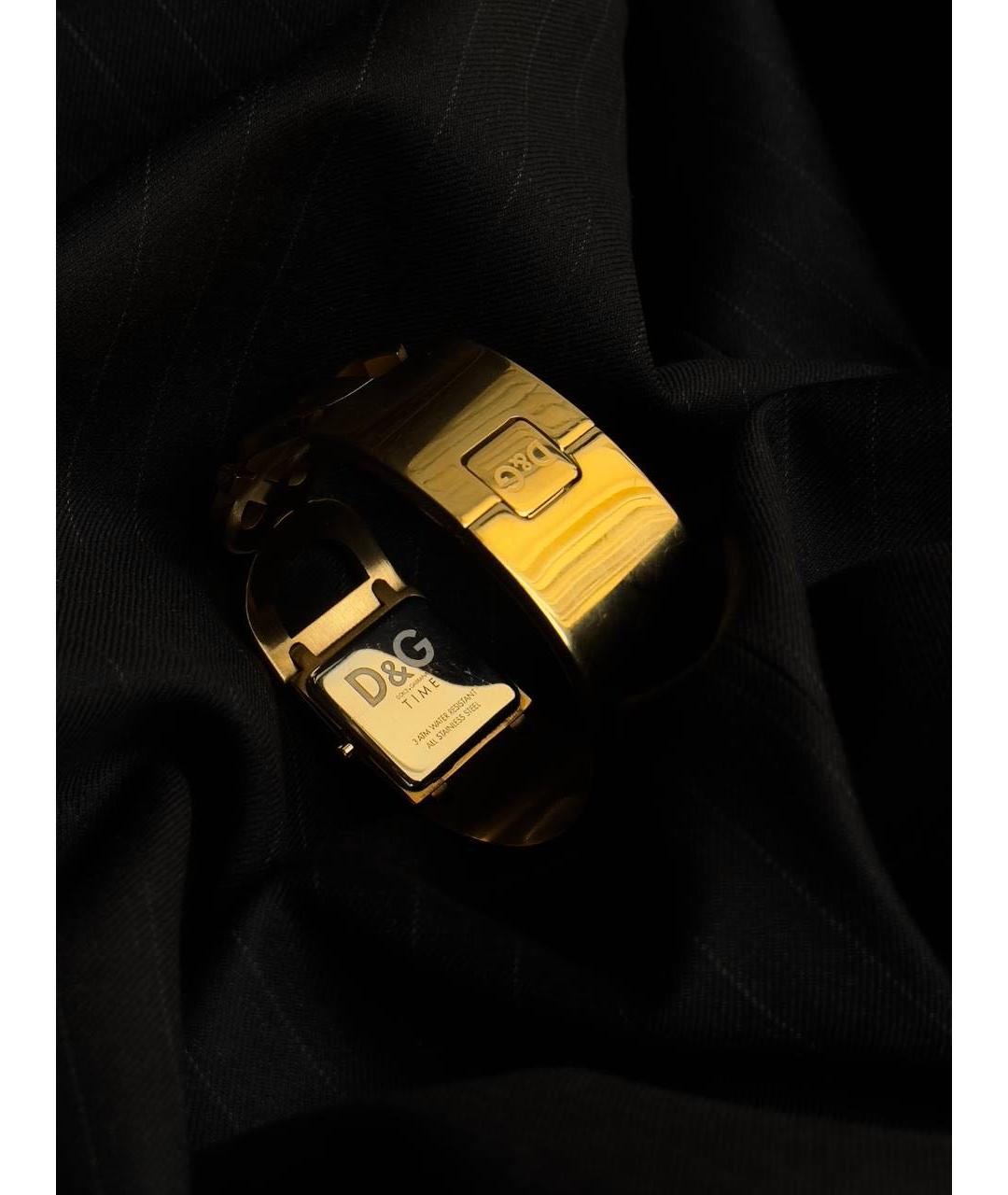 DOLCE&GABBANA Золотые позолоченные часы, фото 5