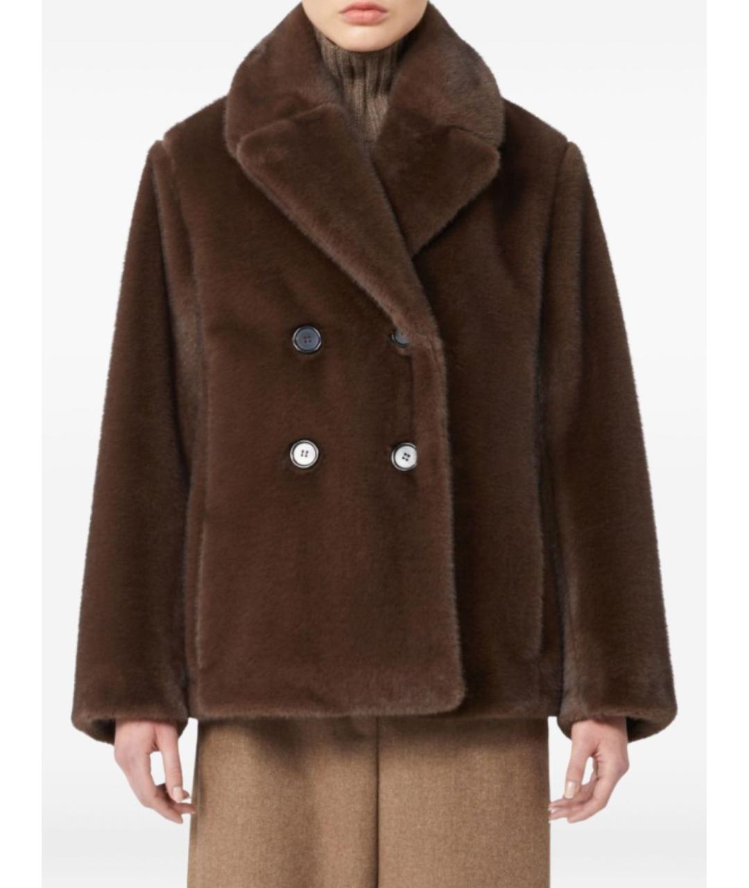 'S MAX MARA Коричневое пальто, фото 2
