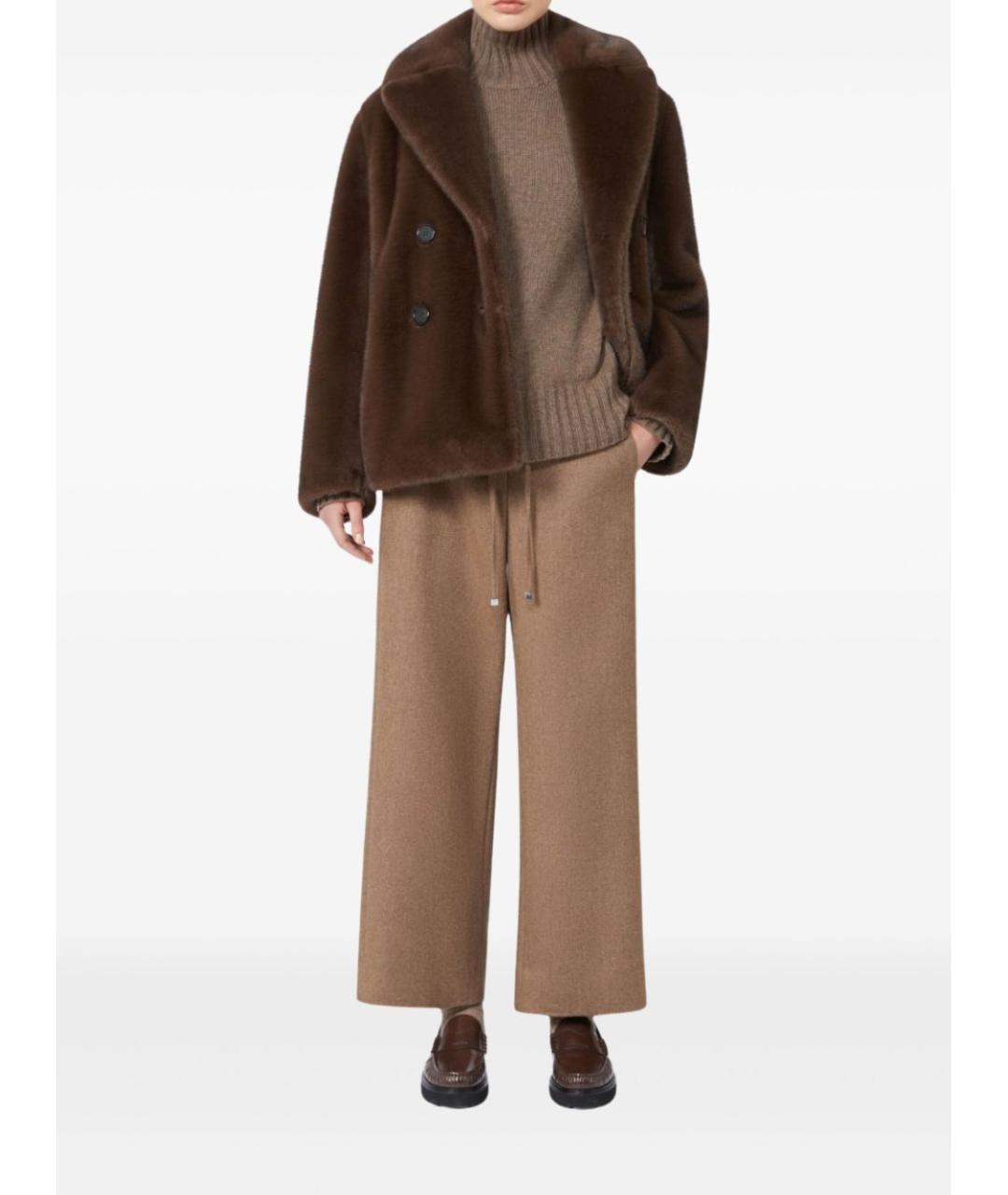 'S MAX MARA Коричневое пальто, фото 4