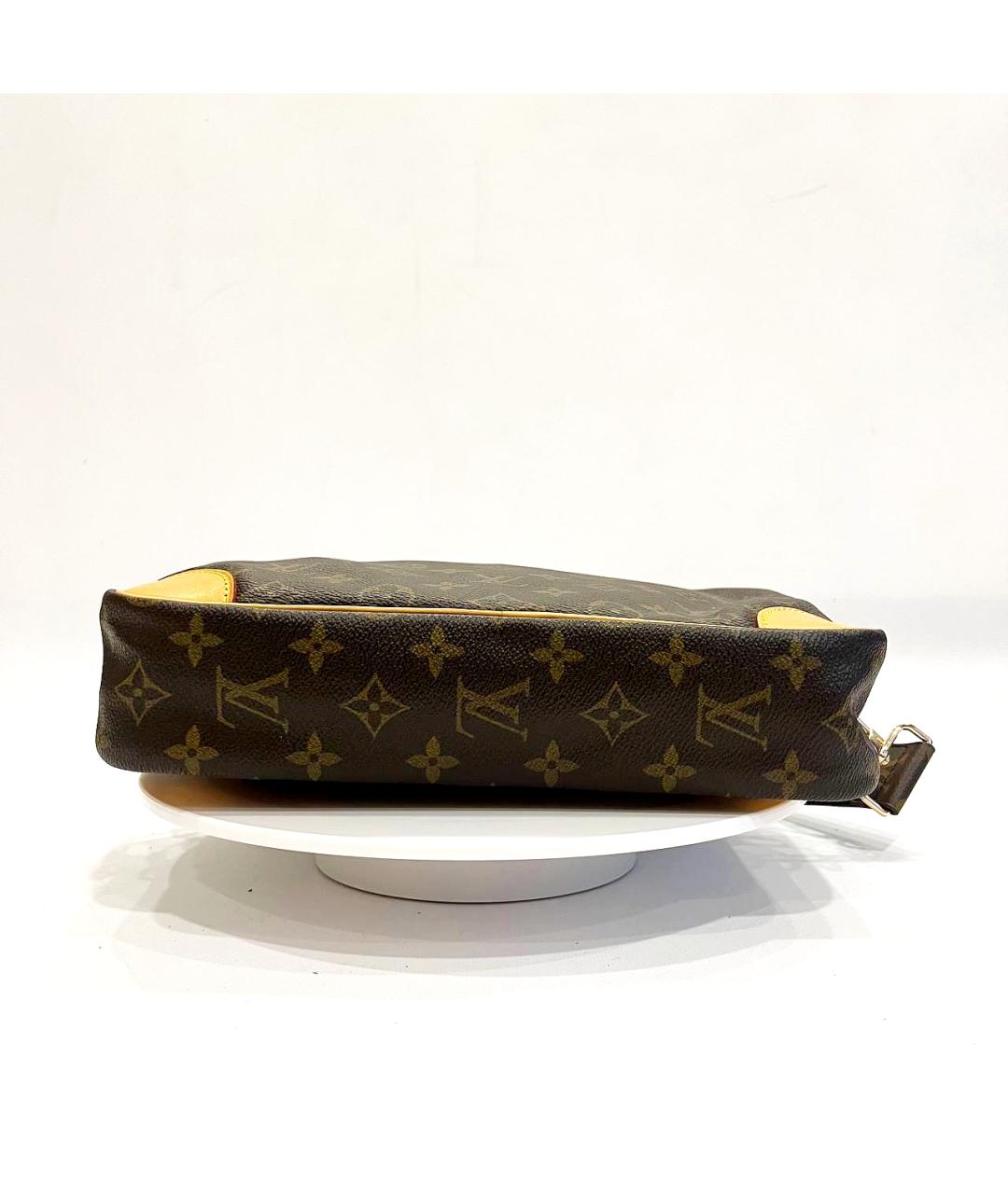 LOUIS VUITTON Коричневая кожаная сумка на плечо, фото 8