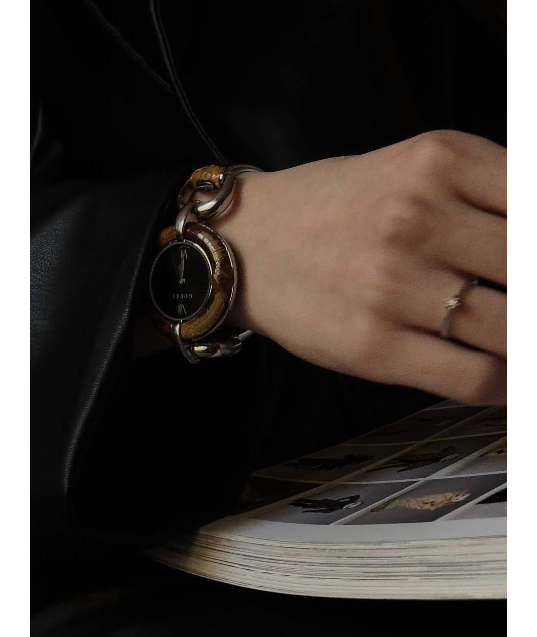 GUCCI Серебряные стальные часы, фото 7
