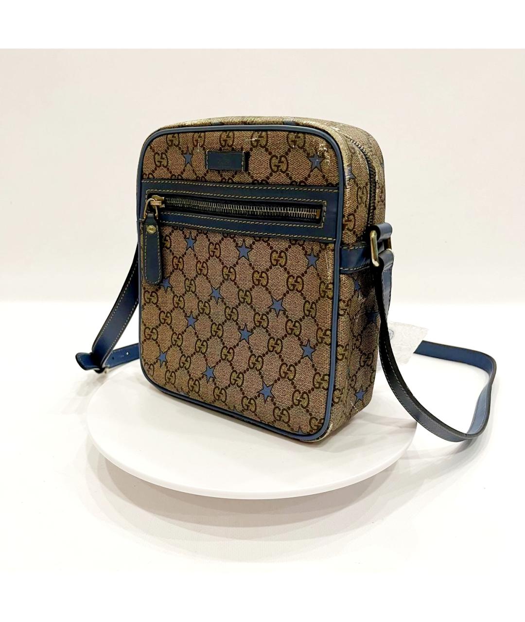 GUCCI Синяя кожаная сумка на плечо, фото 4