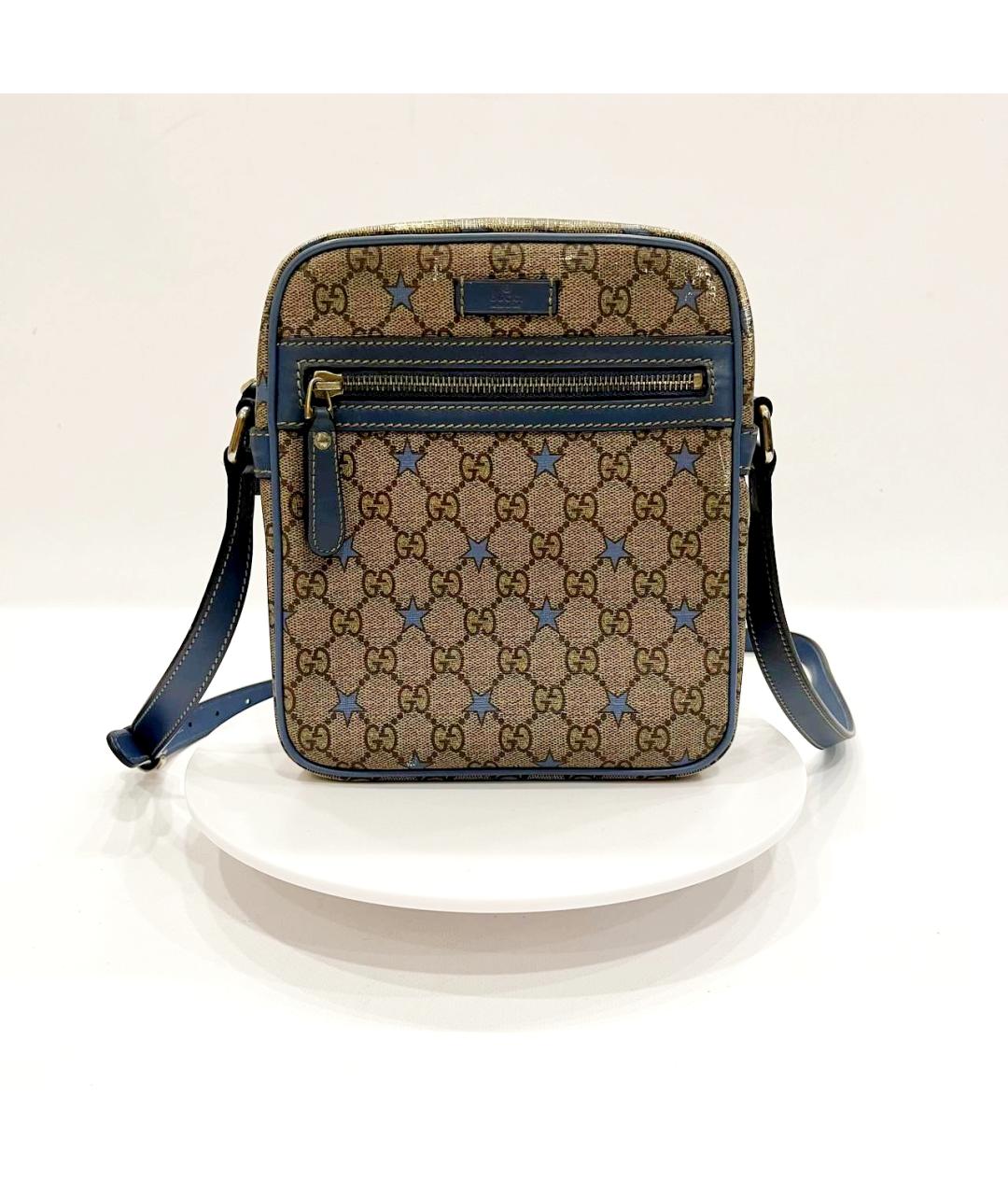GUCCI Синяя кожаная сумка на плечо, фото 2