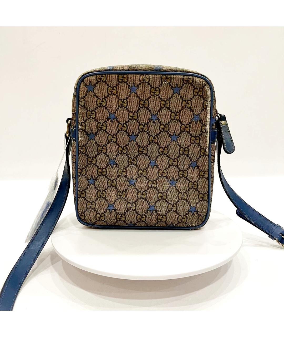 GUCCI Синяя кожаная сумка на плечо, фото 3