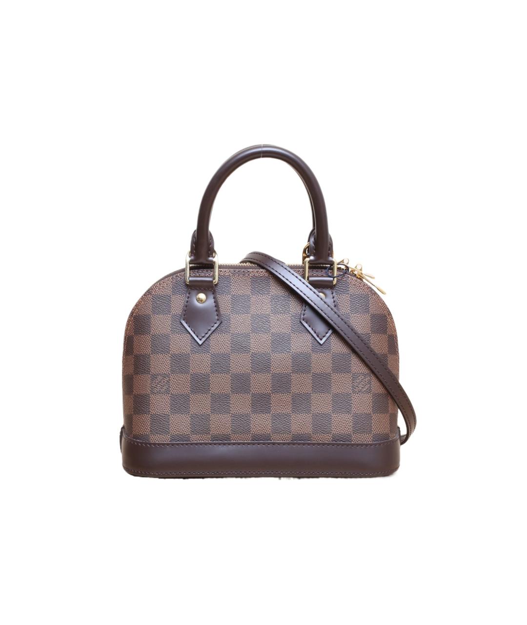 LOUIS VUITTON Коричневая кожаная сумка через плечо, фото 1
