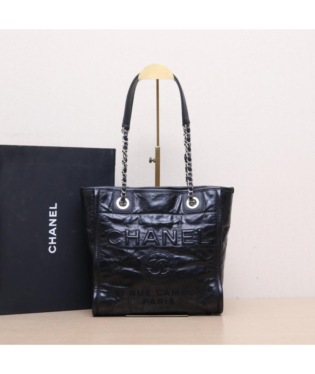 CHANEL Черная сумка тоут, фото 2