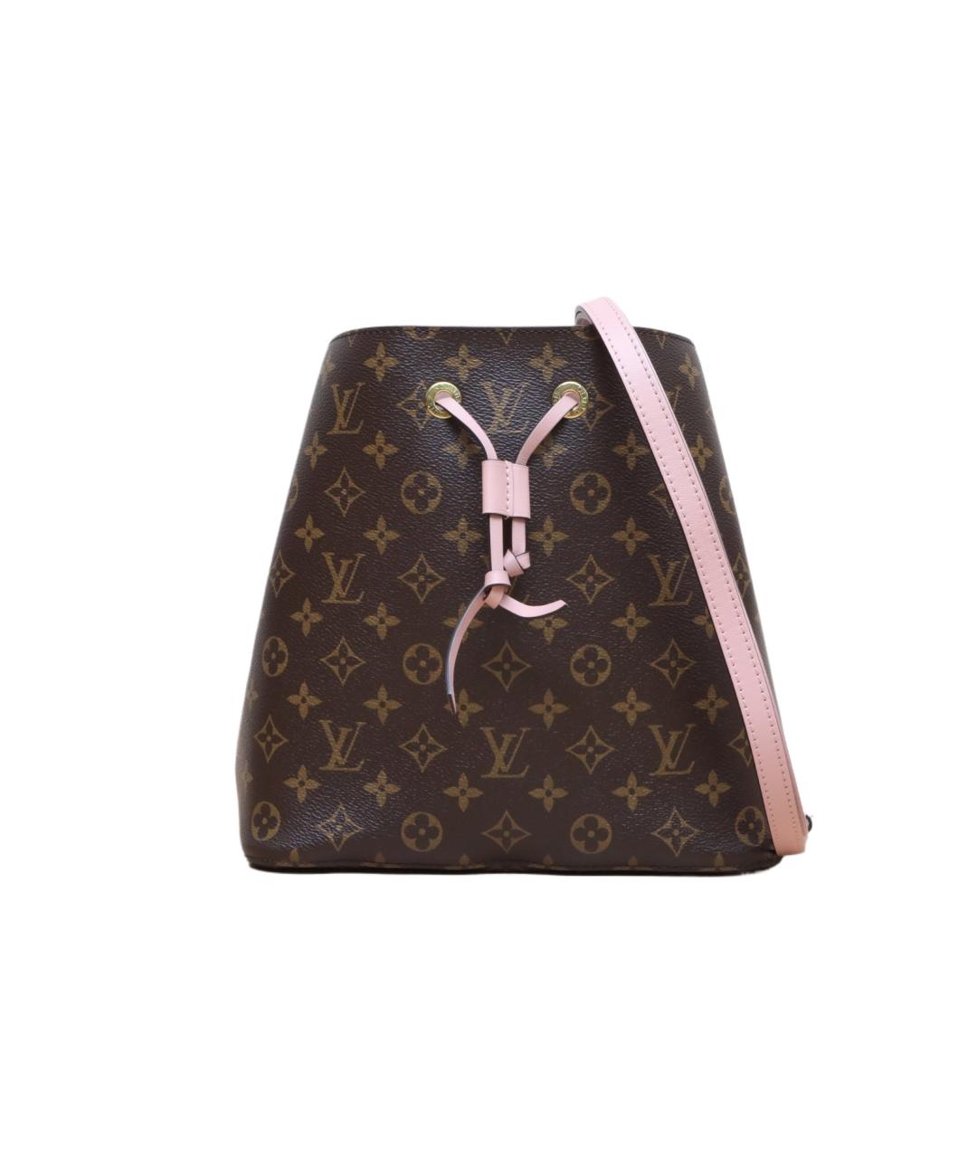 LOUIS VUITTON Коричневая кожаная сумка через плечо, фото 1